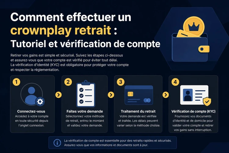 Comment effectuer un crownplay retrait: Tutoriel et vérification de compte