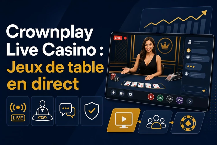 Crownplay Live Casino: L'expérience immersive des jeux de table en direct