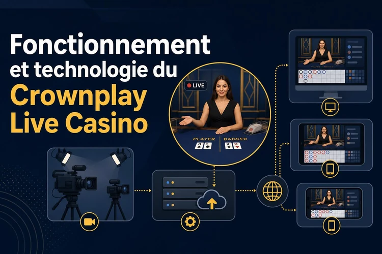 Fonctionnement et technologie du Crownplay Live Casino